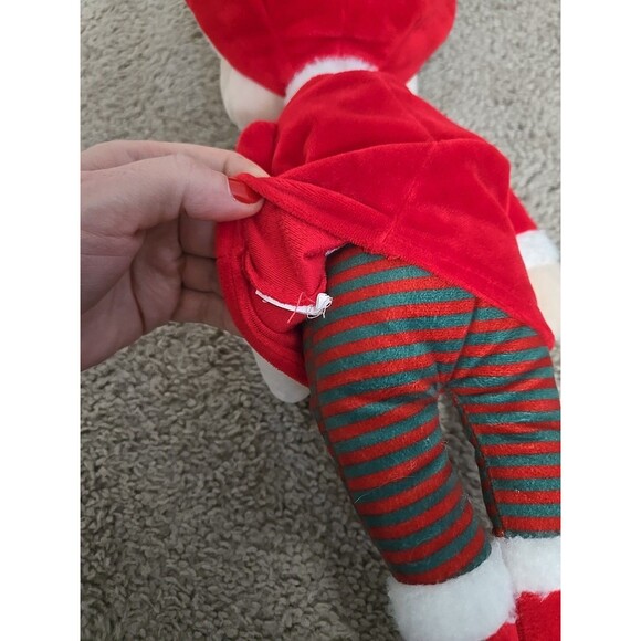 MeToo Sleeping Angela Red Christmas Dress Santa Hat Plush Doll 14” Kids Toys - Picture 5 of 5